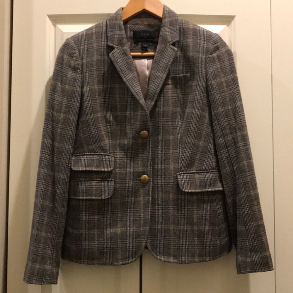 J Crew Schoolboy plaid blazer size 4
